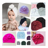 Kit 10 Turbante Touca Gorro Infantil Bebê Nó Kids Moda Zoe