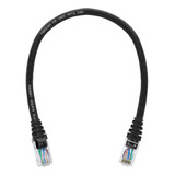 Kit 10 Un. - Cabo De Rede Patch Cord - 30 Cm Azul Com Capa
