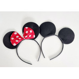 Kit 10 Un. Tiara Minnie Mickey Mouse Fantasia Aniversario