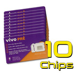 Kit 10 Und Chip Vivo Triplo Corte 4g Ddd Automático Atacado