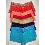Kit 10 Unidades Caleçon Short Calcinha Renda Atacado Revenda