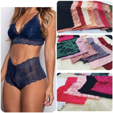Kit 10 Unidades Caleçon Short Calcinha Renda Atacado Revenda