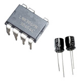 Kit 10 Unidades Ci Lnk306pn + 10 Capacitor 4,7 / 450v
