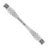 Kit 10 Unidades Patch Cord Utp Cat5e Branco Rj45 15 Cm