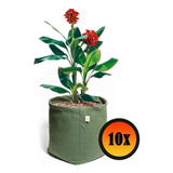 Kit 10 Vasos De Plantas Flores