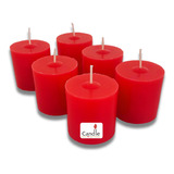 Kit 10 Velas Vermelha Decorativa De