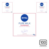 Kit 100 | Sabonete Barra Nivea Pure Milk Beauty Elixir