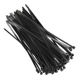 Kit 100 Abraçadeira De Nylon Enforca Gato 3,6mm X 200mm Cor Preto