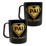 Kit 100 Caneca Plástica Personalizada Presente Dia Dos Pais 