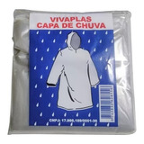 Kit 100 Capas De Chuva Descartável Transparente Estádio