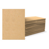 Kit 100 Chapa De Mdf Cru 3mm 20x20 Cm Artesanato E Quadro