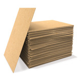 Kit 100 Chapa De Mdf Cru 3mm 20x20 Cm Artesanato E Quadro