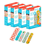Kit 100 Curativos Infantil Band Aid Crianças Fisher Price Colorido