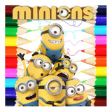 Kit 100 Desenhos Para Pintar E Colorir Minions Meu Malvado Favorito - Folha A4 ! 2 Por Folha! - #0230