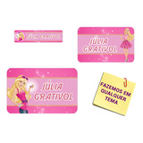 Kit 100 Etiquetas Escolares Personalizadas - Babie I
