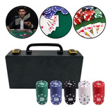 Kit 100 Fichas De Poker C/