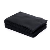 Kit 100 Flanelas De Microfibra Preta Para Limpeza De Óculos Cor Preto