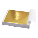 Kit 100 Folhas De Ouro Comestível Restauração Decoração Dour