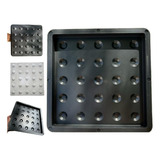 Kit 100 Formas Tátil Alerta 25x25x2,5 Cm Piso Concreto