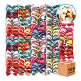 Kit 100 Lacinhos Pet Laços Banho E Tosa, Pet Shop Tamanho M