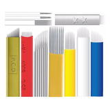 Kit 100 Laminas Tebori Nano 0,18 Mm Microblading Red