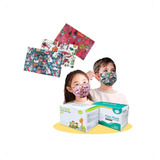 Kit 100 Máscara Descartável Infantil Tripla Proteção Caixa