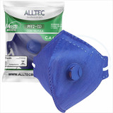 Kit 100 Máscara Descartável Pff2 Com Válvula Tripla Camada 
