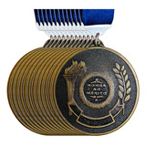 Kit 100 Medalha Honra Ao Mérito Escolar Beach Esporte Ø35mm