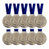 Kit 100 Medalhas Honra Ao Mérito Ouro Prata Bronze Aço 3,6cm