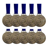 Kit 100 Medalhas Honra Ao Mérito Ouro Prata Bronze Aço 3,6cm