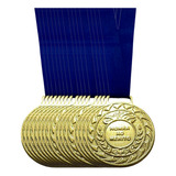 Kit 100 Medalhas Honra Ao Mérito Ouro Prata Bronze Esportiva