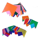 Kit 100 Metros Bandeira Bandeirinha Festa Junina De Plastico