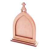 Kit 100 Mini Totem Igrejinha Capelinha 10cm Mdf Cru Santinha