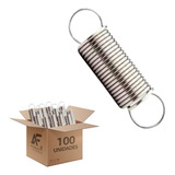 Kit 100 Mola Zincada Estica Fio Cerca Elétrica Argola Repuxo