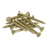 Kit 100 Parafusos E Buchas Chipboard Philips Madeira