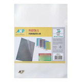Kit 100 Pastas Em L A4 Acp Protetor Documentos Transparente