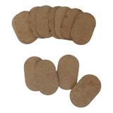 Kit 100 Pçs Solado Mdf P/ Sapatos De Boneca (descrição) 