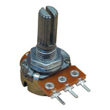 Kit 100 Peças - Potênciometro Linear Rotativo 10k L20 Mini