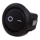 Kit 100 Peças Mini Chave Gangorra Redonda Preta On/off 2t 