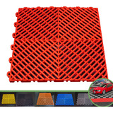 Kit 100 Peças Piso Modular Automotivo 9m² - Coloridos 30x30