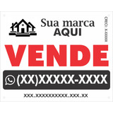 Kit 100 Placas Imobiliárias Pvc 1mm 50x40