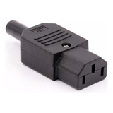 Kit 100 Plugs Ac Tripolar C13 10a Fêmea