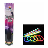 Kit 100 Pulseira Neon + 60 Colar Pisca