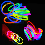 Kit 100 Pulseira Neon Fluorescente Festa