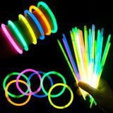 Kit 100 Pulseiras Neon Balada Festa