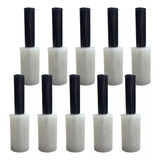 Kit 100 Rolos Filme Stretch Com Cabo 10cm X 150m Transparent