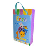 Kit 100 Sacola Papel Offset Personalizado 15x9x3 Aniversário