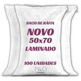 Kit 100 Sacos De Ráfia 50x70