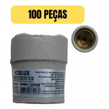 Kit 100 Soquete Receptaculo Porcelana Bocal E27 1451n Foxlux