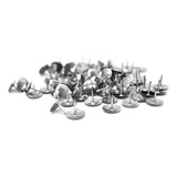 Kit 100 Tachinhas Cromadas Metal Para Quadro Cortiça E Afins